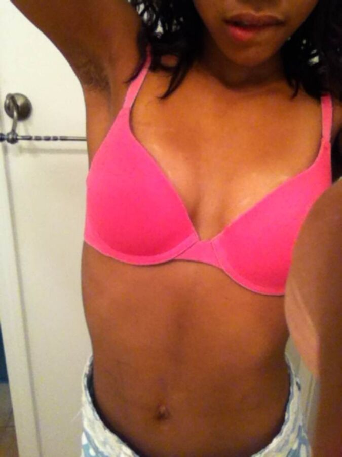 Free porn pics of Babyface Black Teen Autumn Teasing Bra/Panties/Shower (nn) 6 of 19 pics
