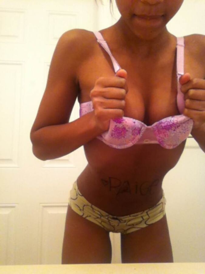 Free porn pics of Babyface Black Teen Autumn Teasing Bra/Panties/Shower (nn) 11 of 19 pics