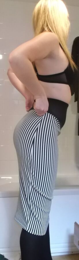 GF dressing in slutty pencil skirt for office - PLS COMMENT 12 of 23 pics