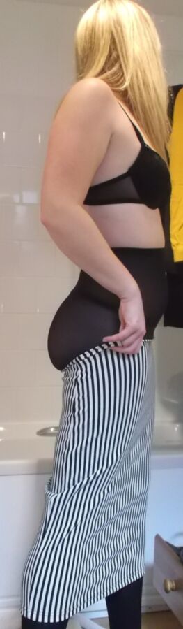 GF dressing in slutty pencil skirt for office - PLS COMMENT 10 of 23 pics