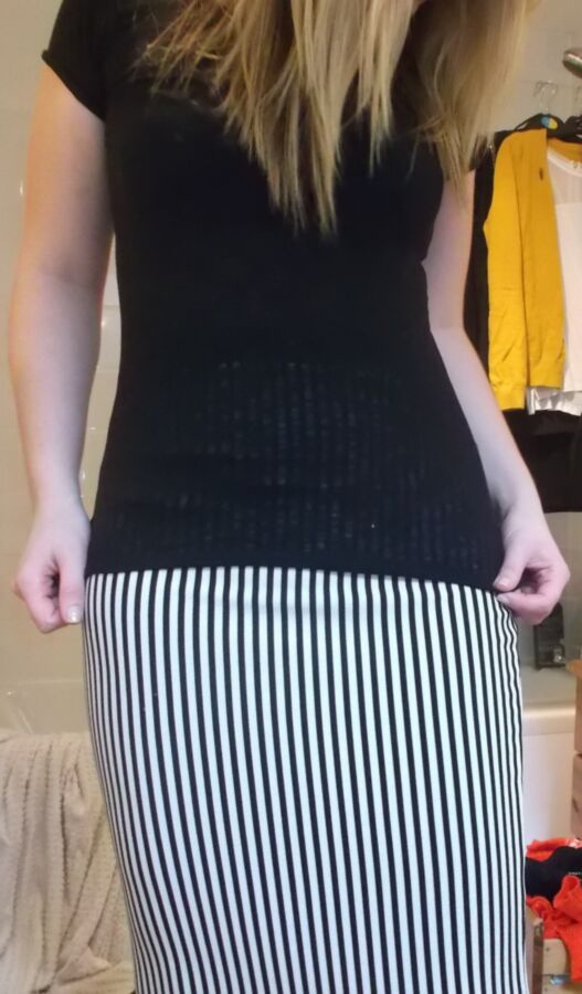 GF dressing in slutty pencil skirt for office - PLS COMMENT 19 of 23 pics