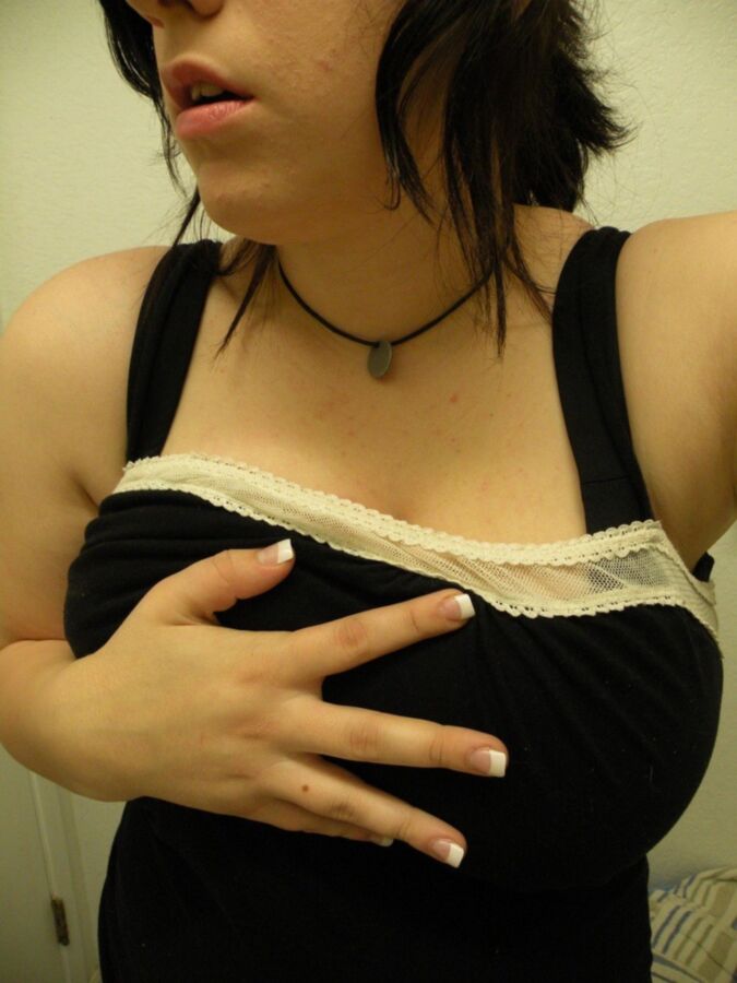 Free porn pics of Heavy-titted goth teen 3 of 21 pics