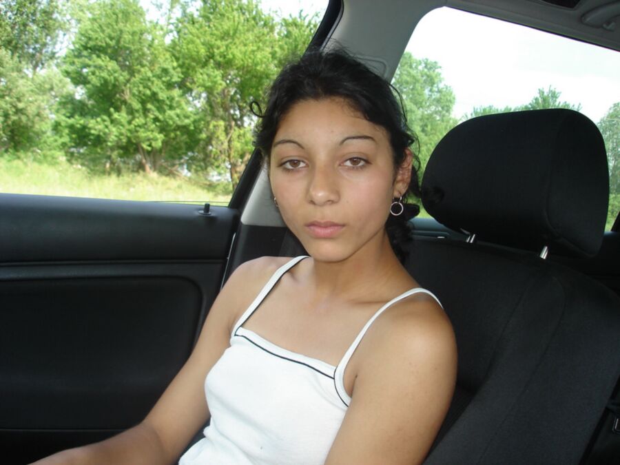 Free porn pics of Dark haired teen in car 8 of 80 pics