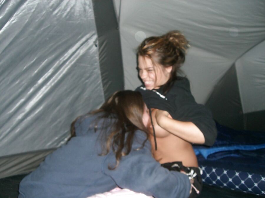 Free porn pics of Lesbian Sluts Camping 19 of 54 pics